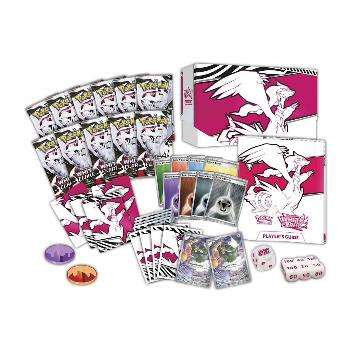 Pokémon TCG Scarlet & Violet—White Flare Pokémon Center Elite Trainer Box packaging artwork