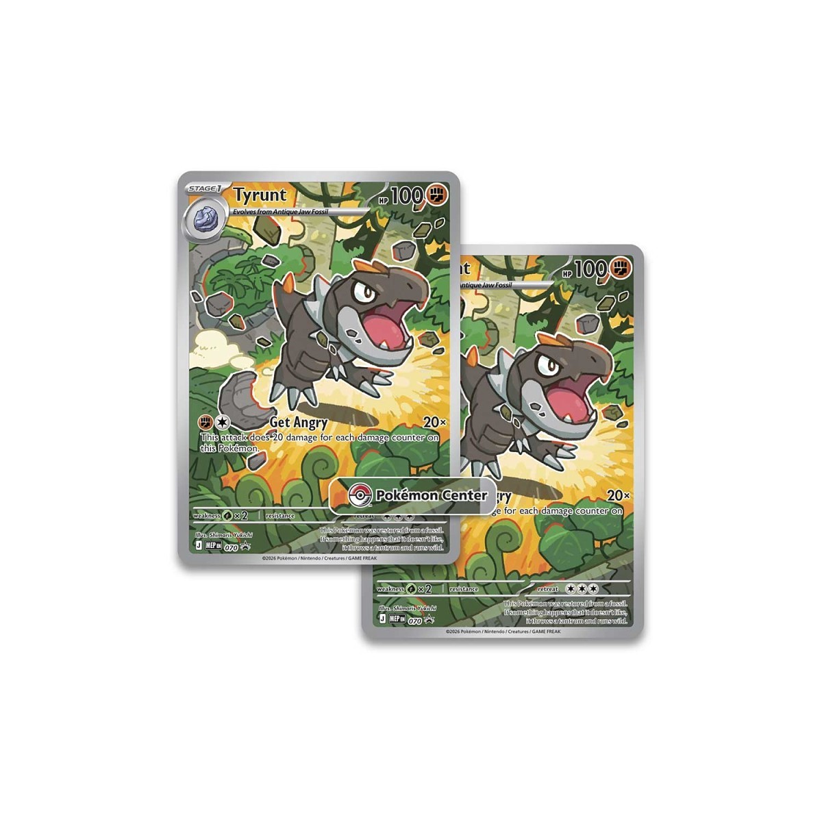 Pokémon TCG Mega Evolution—Perfect Order Pokémon Center Elite Trainer Box packaging with Tyrunt promo card artwork