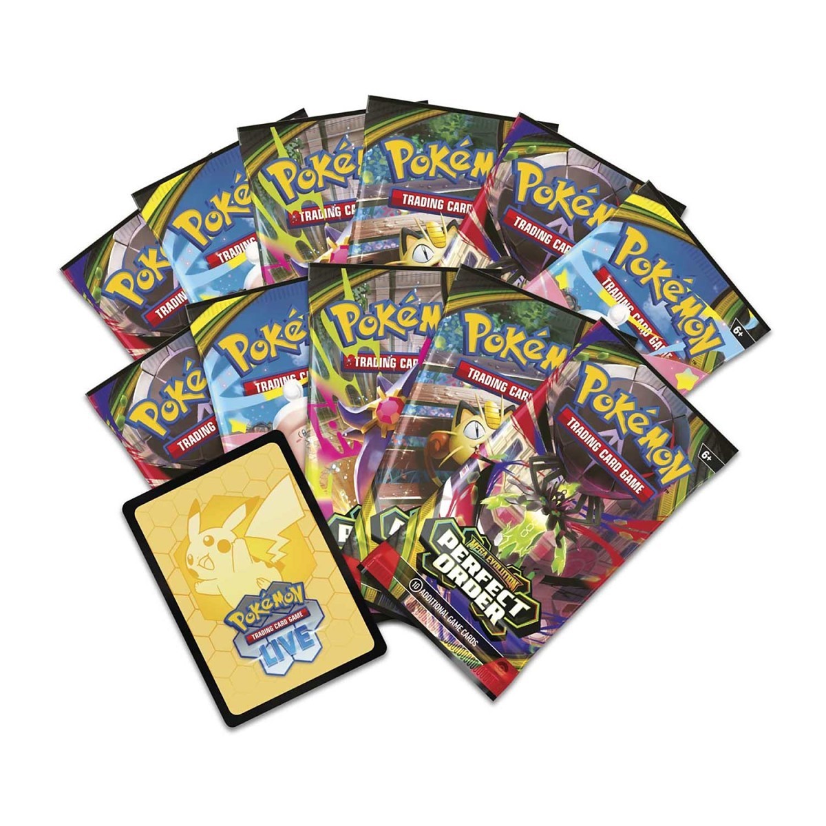 Pokémon TCG Mega Evolution—Perfect Order Pokémon Center Elite Trainer Box packaging with Tyrunt promo card artwork