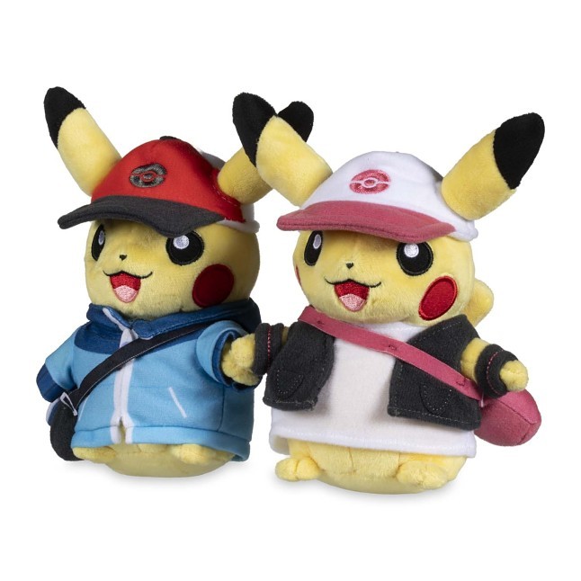 Unova Region Paired Pikachu Poke Plush - 9 In.