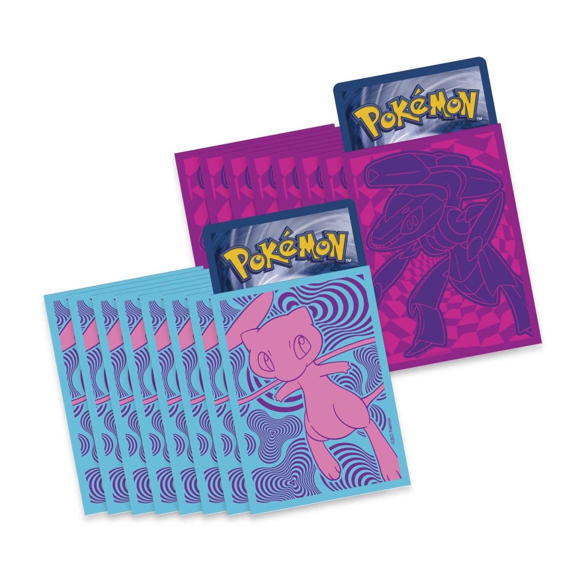 Pokémon TCG Sword & Shield—Fusion Strike Pokémon Center Elite Trainer Box packaging with Mew and Genesect artwork