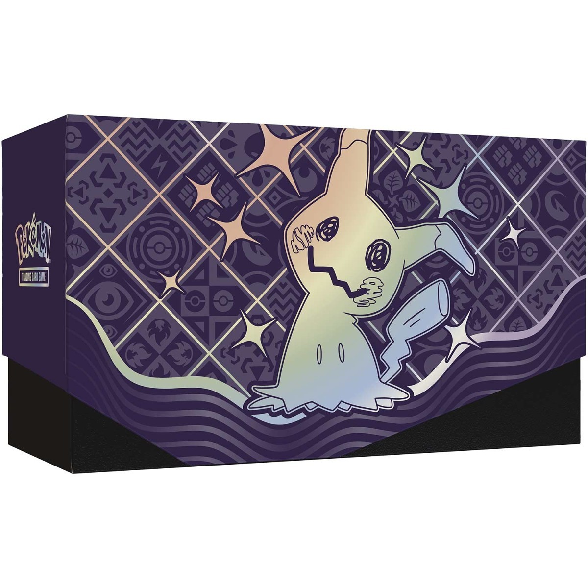 Pokémon TCG Scarlet & Violet—Paldean Fates Pokémon Center Elite Trainer Box packaging with Shiny Mimikyu promo card artwork